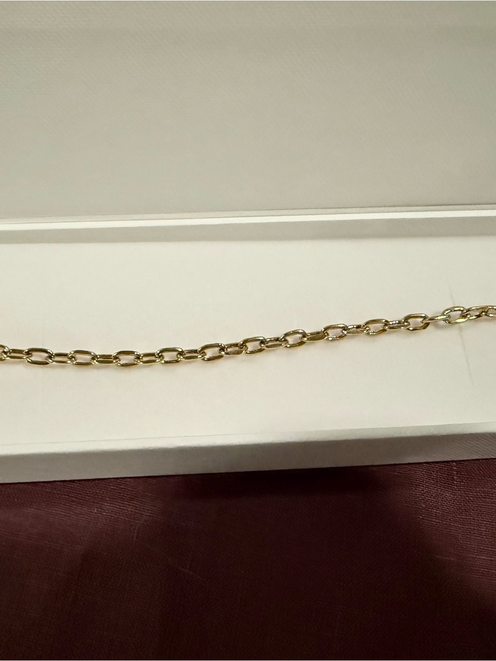 Mejuri Large Square Oval Bracelet 7.5 inches